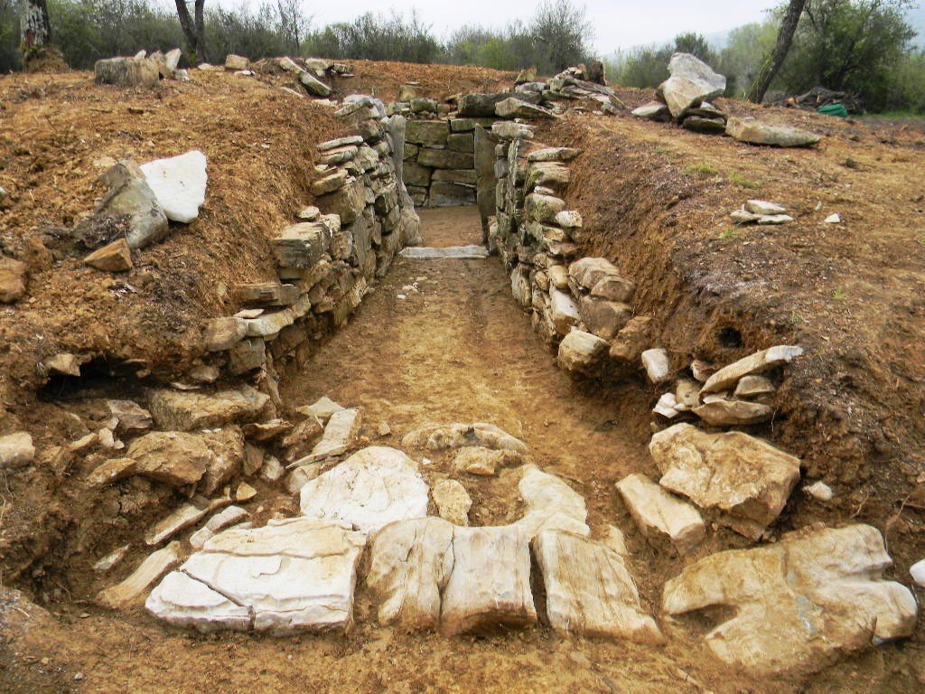 Il tumulo dell'area archeologica di San Germano