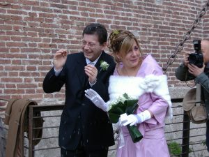 Pietro Magagnini con la moglie Stefania Toninelli