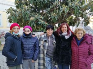 Giorgia Farmeschi, Sioli Sereni, Antonella Giordano, e Martina con la sua mamma Rita