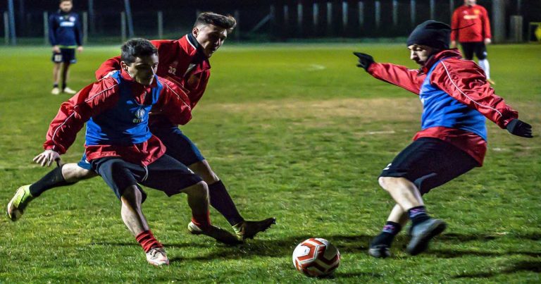 Un allenamento dello Scarlino Calcio