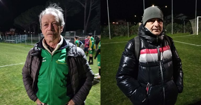 Marcello Piccini, presidente Montemazzano e Mirco Martelloni, allenatore