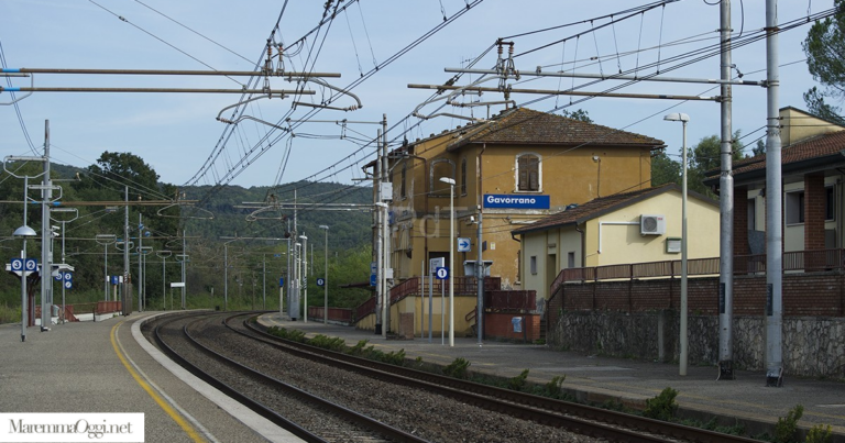 Travolto dal treno, la stazione di Gavorrano