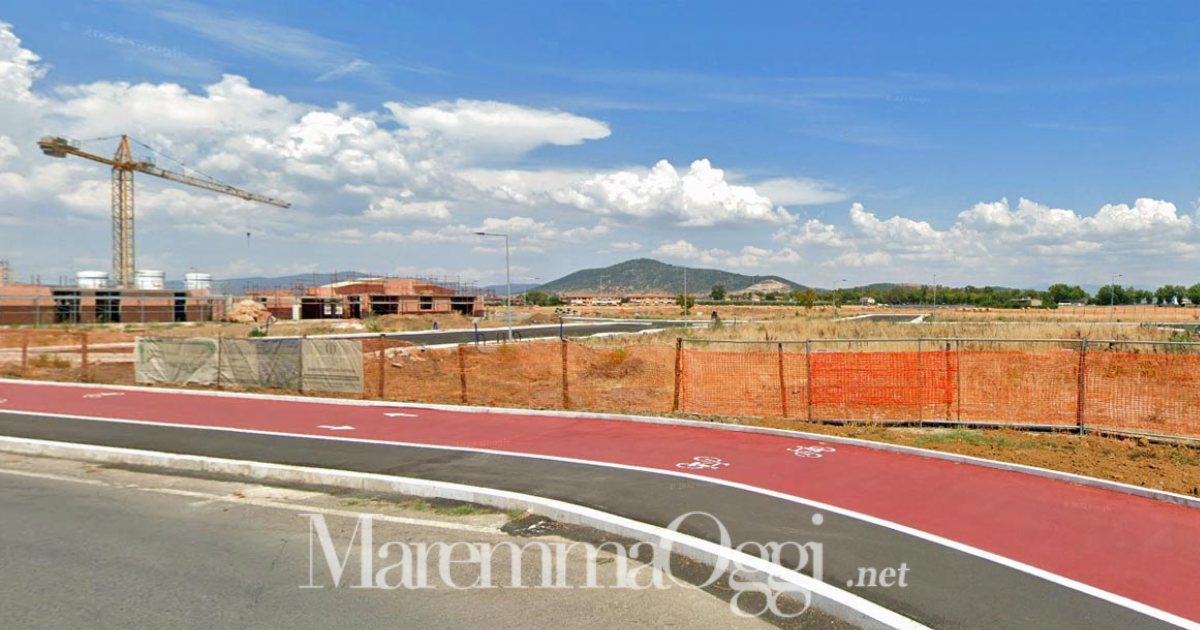 La zona delle vie Almirante e Berlinguer e il cantiere del Borgo Novo