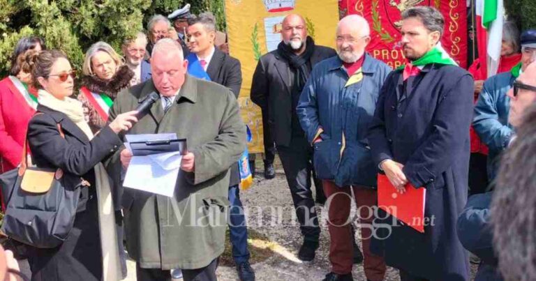 Vivarelli Colonna alla commemorazione di Maiano Lavacchio