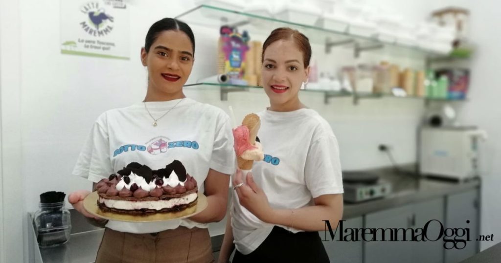 Thelma Yesena Paulina Pena e Yaritza delal gelateria Sottozero