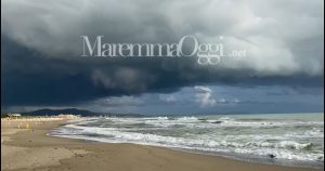 Maltempo in Maremma a Marina di Grosseto