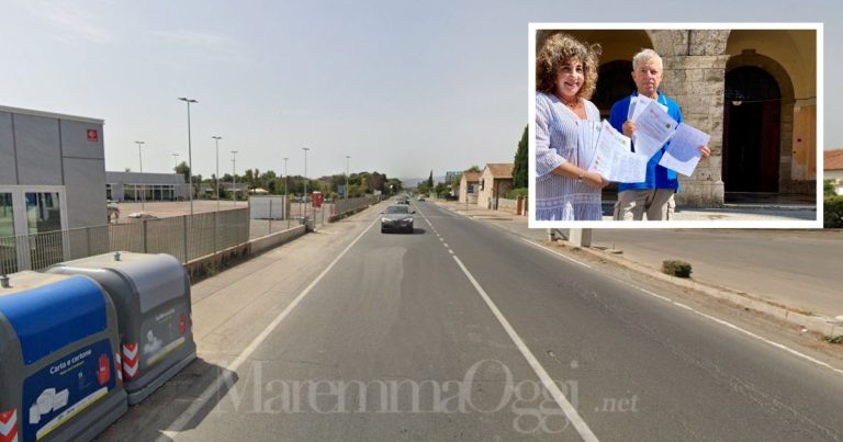 Via Castiglionese pericolosa, Sofia Mangiarotti e Romualdo Vigilucci consegnano la petizione in Comune