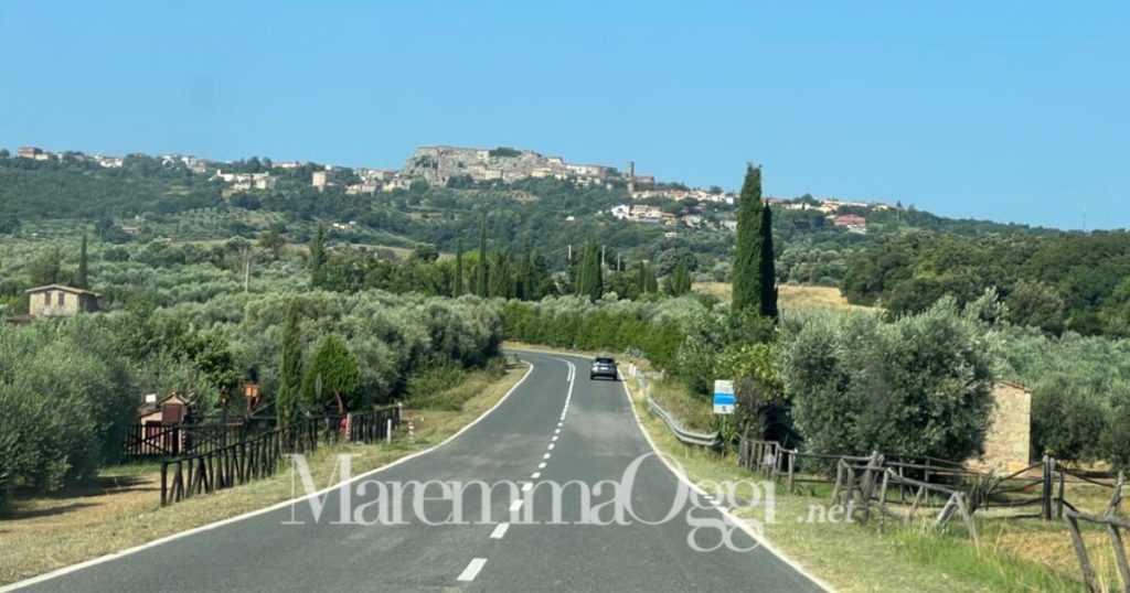 Una veduta di Roccastrada