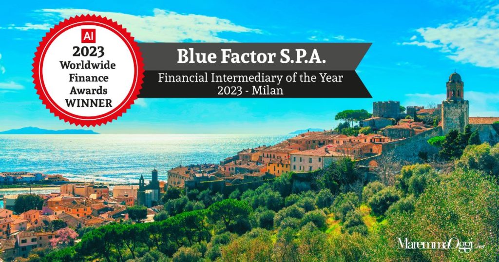 La castiglionese Blue Factor nominata "Intermediario finaziario dell'anno 2023"