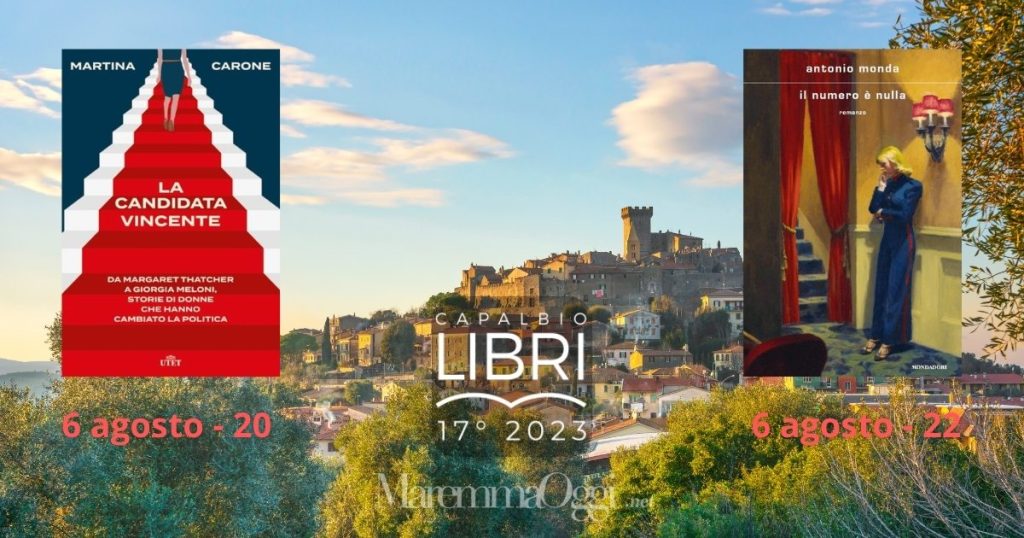 Capalbio Libri: stasera (domenica 6) ancora in piazza con Martina Carone (ore 20) e Antonio Monda (ore 22)