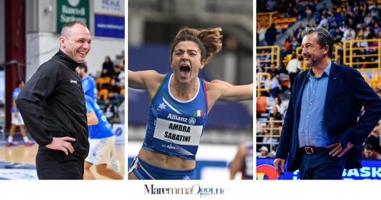 Manuel Mazzoni, Ambra Sabatini, Luca Banchi sport maremma