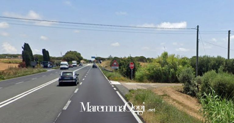 La Tirrenica nella zona di Capalbio