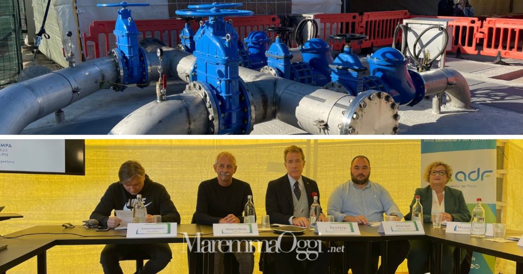 La conferenza stampa di Acquedotto del Fiora a Terrarossa e la nuova stazione di sollevamento P13