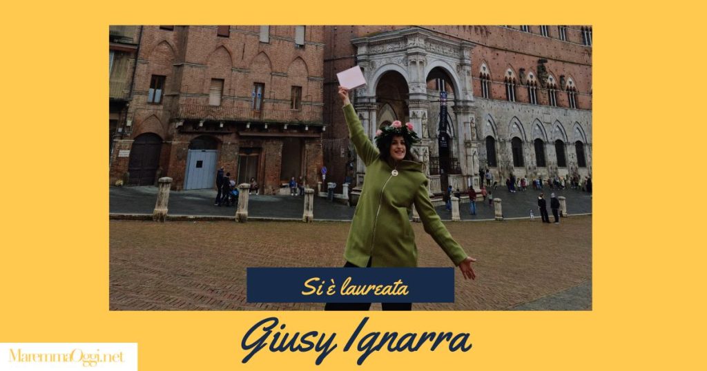 Giusy Ignarra si è laureata con una tesi dal titolo "Come vorrei parlar d'amore"