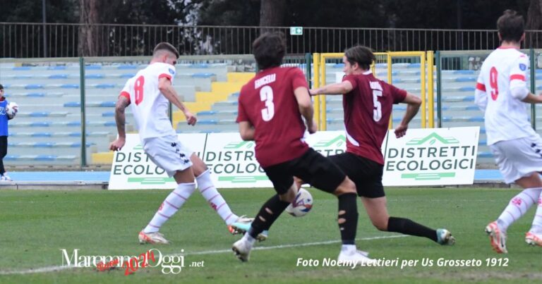 Grosseto-Livorno, la rete di Sabelli (foto Noemy Lettieri per Us Grosseto 1912)