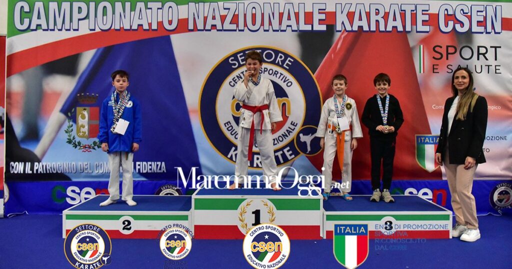 I ragazzi della Tana delle Tigri sul podio ai campionati nazionali di Karate a Fidenza