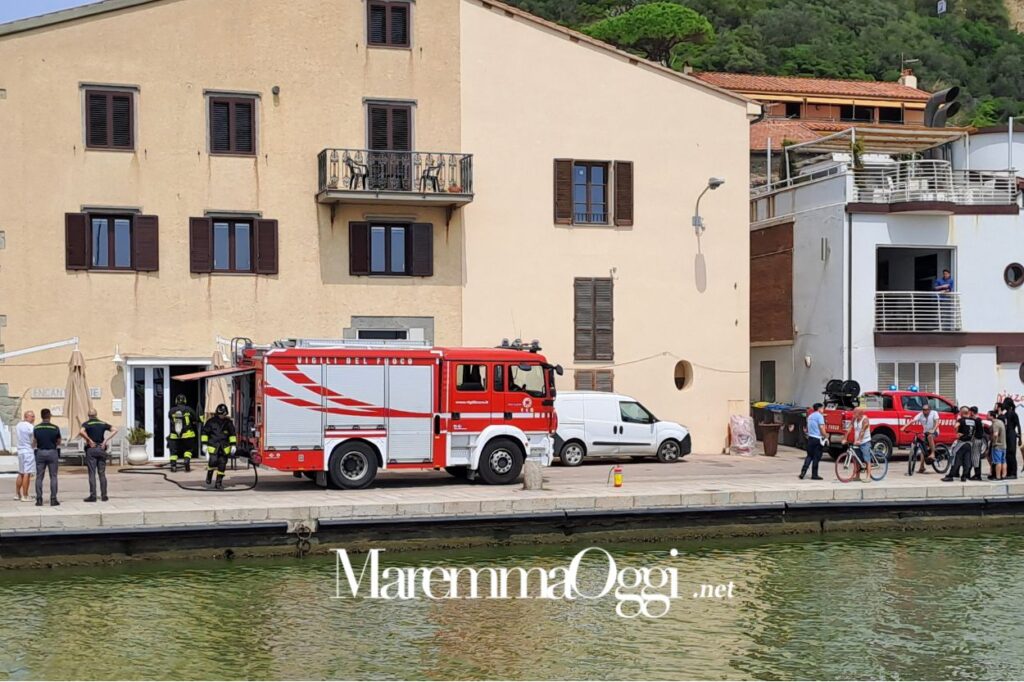 L'incendio all'Encanto White a Castiglione della Pescaia