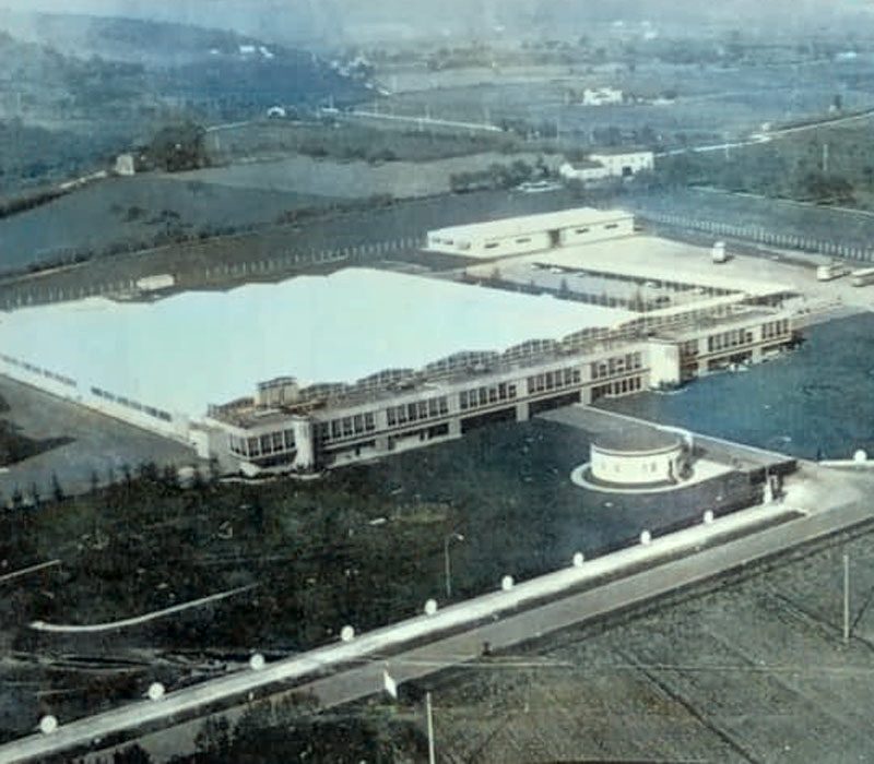 Un'immagine dall'alto della Paoletti negli anni '70