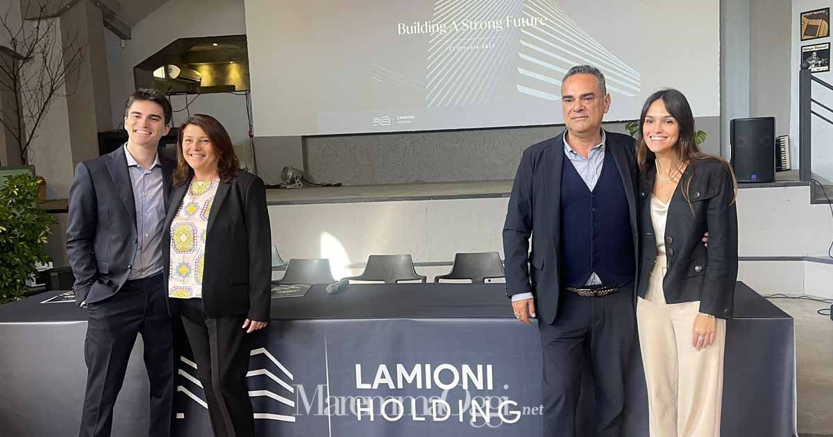 La famiglia Lamioni: Francesco, Cinzia, Gianni e Viola