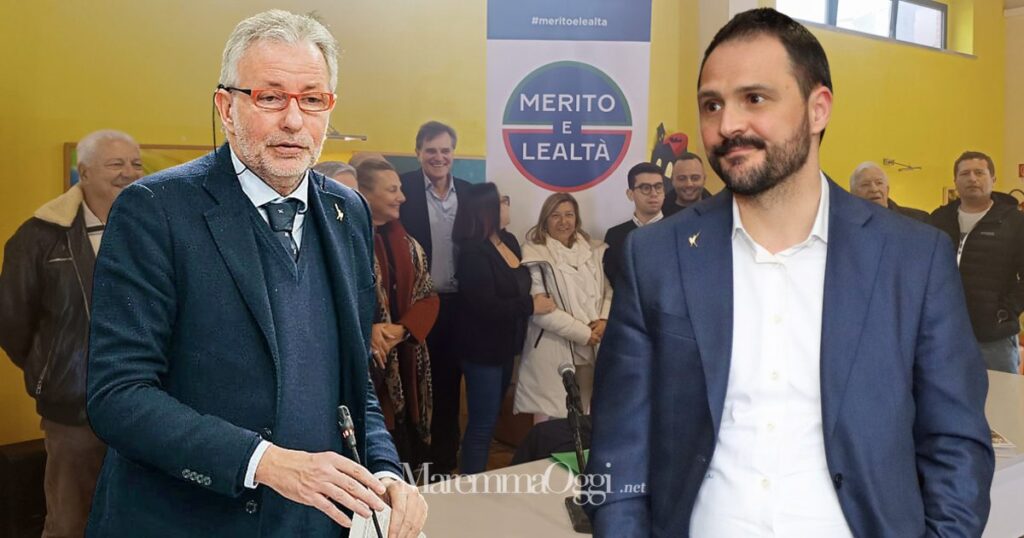 Massimiliano Baldini (a sinistra) e Luca Baroncini (a destra), segretario regionale e commissario della Lega, replicano ad Andrea Ulmi