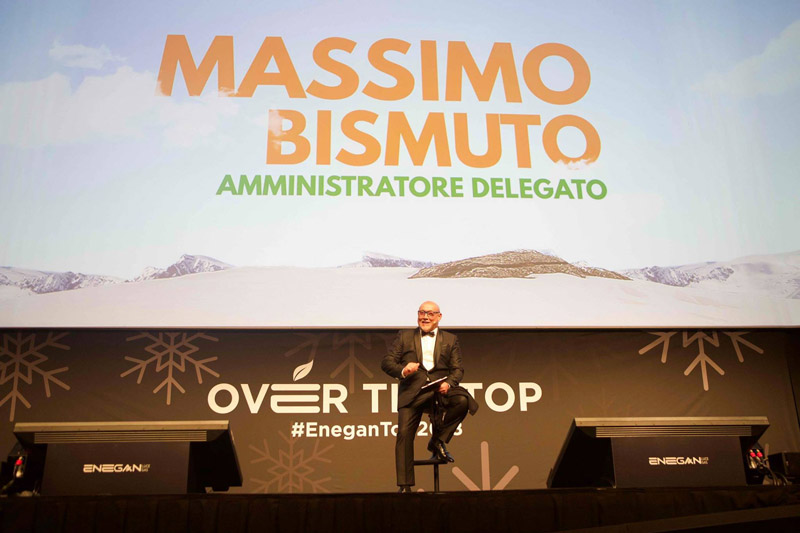 Massimo Bismuto a una convention Enegan
