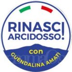 Il logo della lista Rinasci Arcidosso! Con Guendalina Amati, clicca per il dettaglio