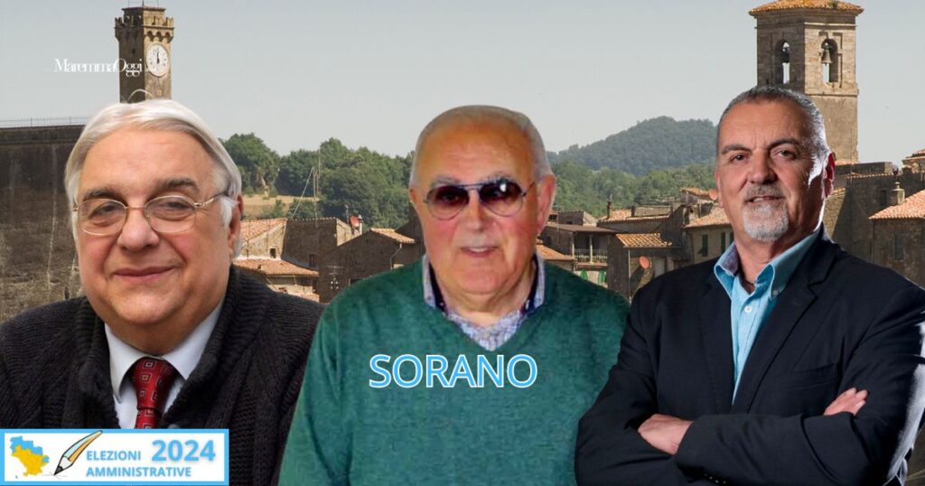 L'8 e 9 giugno si vota per il rinnovo del consiglio comunale di Sorano e per l'elezione del sindaco. Sono tre le liste in corsa