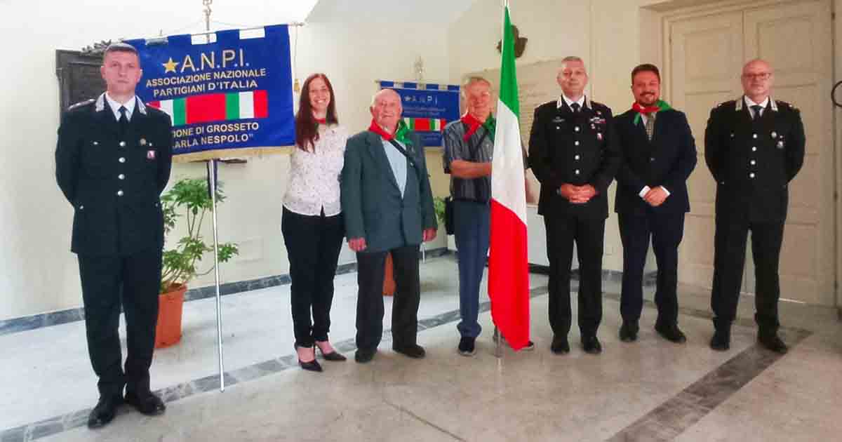 La cerimonia congiunta con il comitato provinciale "Norma Parenti" dell'Anpi nel nome e nel ricordo del sacrificio di Luigi Canzanelli