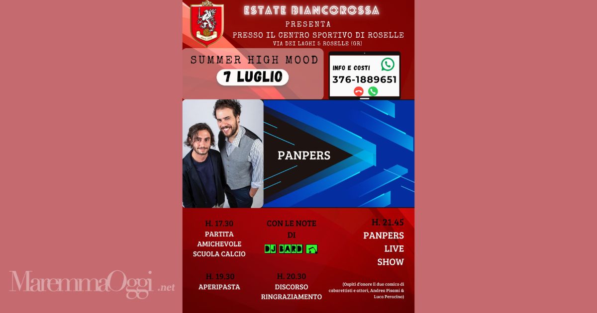 La locandina dei PanPers a Roselle