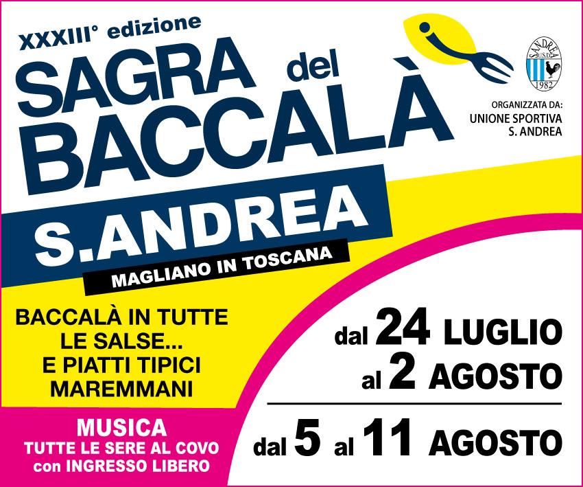 La locandina della sagra del baccalà