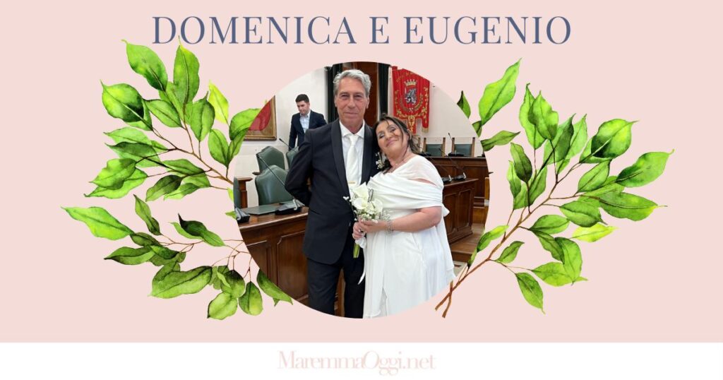 Domenica e Eugenio si sono sposati il 1° giugno