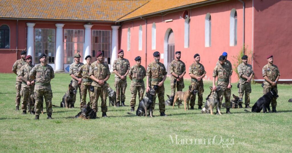 Un momento della commemorazione del 163° anniversario del Servizio veterinario militare al Cemivet