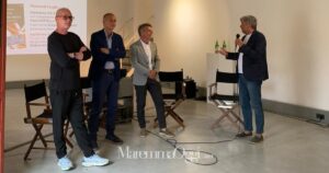 Paolo Bertelli, Stefano Boldrini, Gianfranco Zola e il sindaco di Capalbio, Gianni Chelini