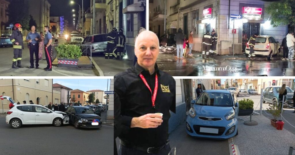 Alcuni degli incidenti avvenuti fra via Aquileia e via Oberdan e il titolare del bar Glamour, Carmine Esposito
