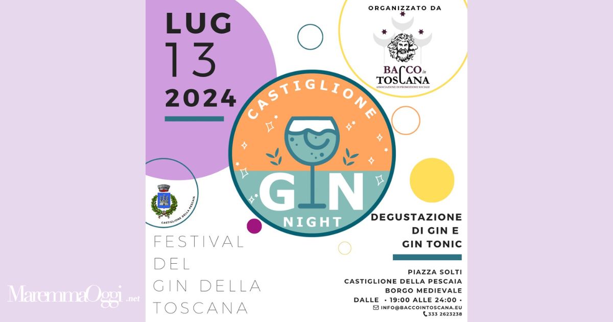 La locandina di "Castiglione gin night"