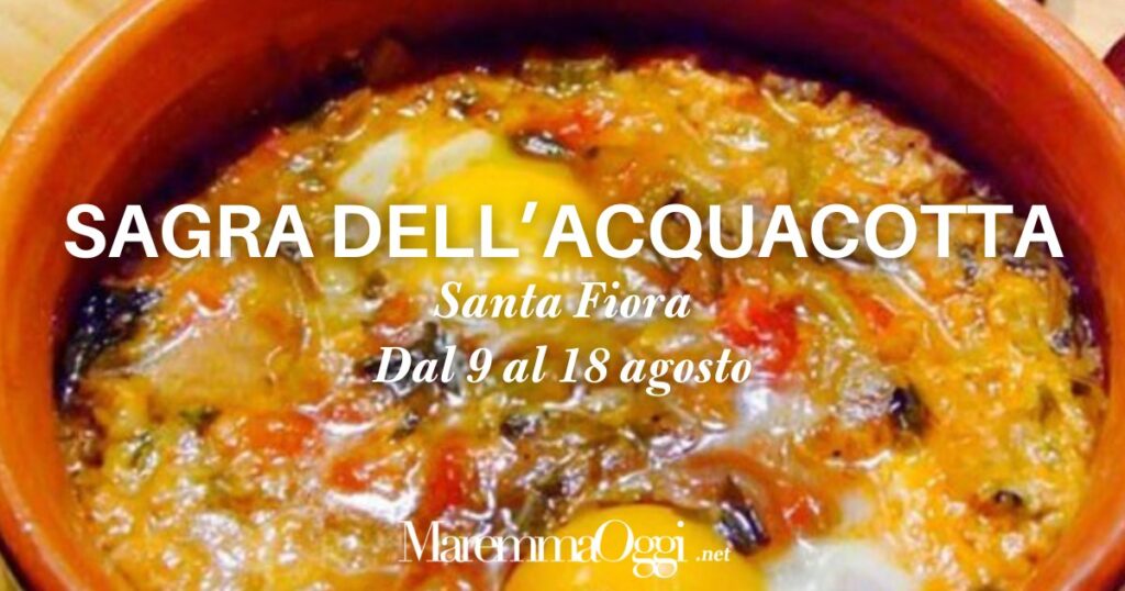 Torna la sagra dell'acquacotta a Santa Fiora, che ormai è alla sua 43° edizione. Alla festa di paese i suoi ospiti troveranno tutti i gusti della tradizione culinaria maremmana