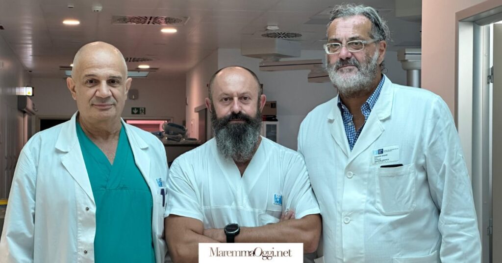 Da sinistra Valerio Lunghi, Manuele Bartalucci e Massimo Pieraccini