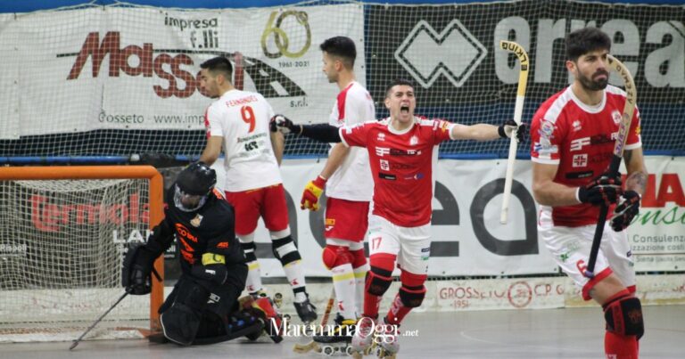 Una partita del Circolo Pattinatori Grosseto (foto d'archivio)