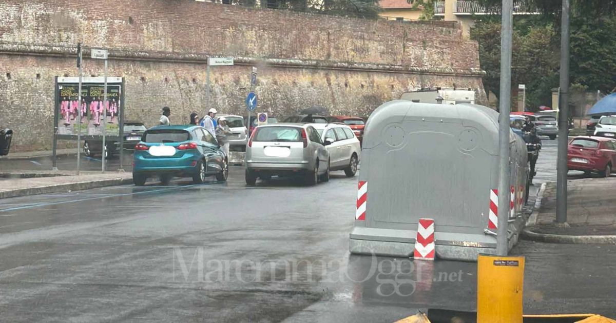 Un'altra immagine dell'incidente in via Porciatti