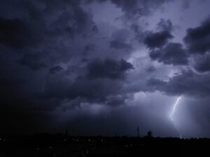 Fulmini a Grosseto (Foto di Vito Posa)