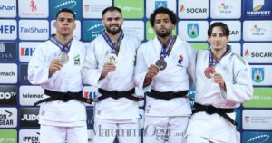 Il podio del judo al Grand prix di Zagabria