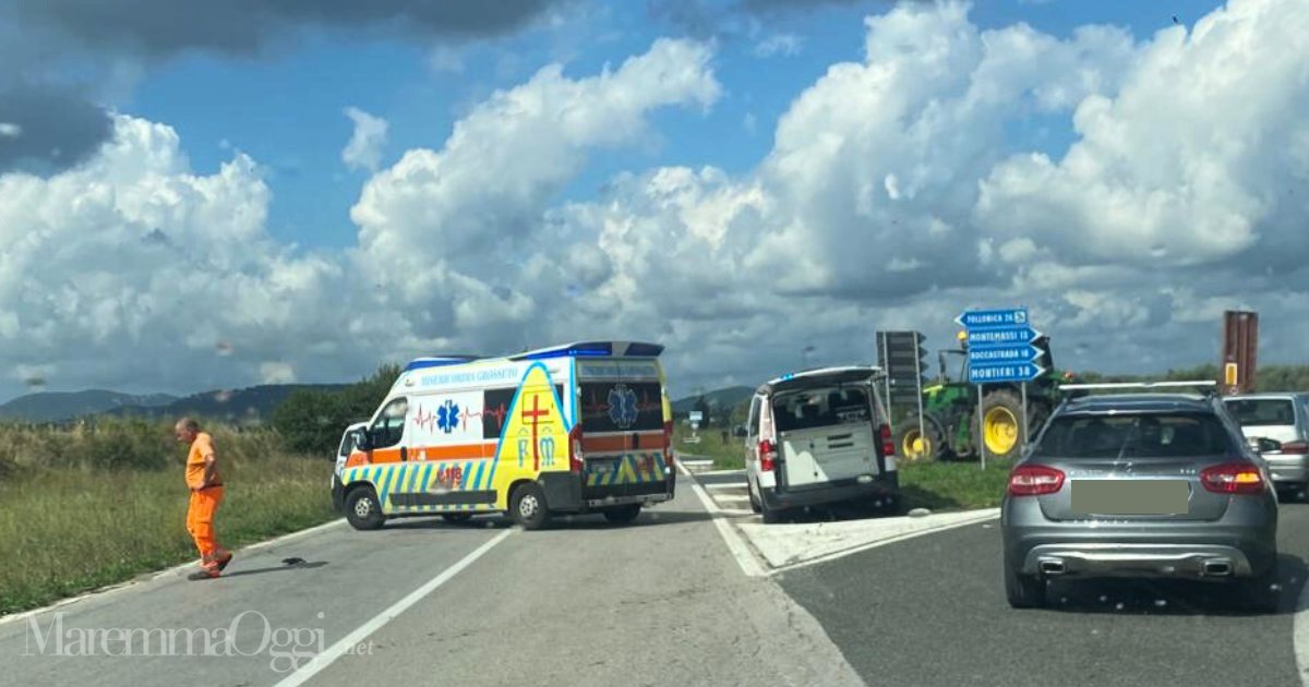 Un'altra immagine dell'incidente a Braccagni