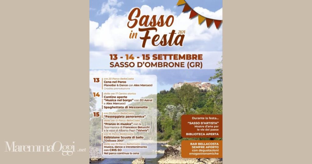 La locandina di Sasso in festa