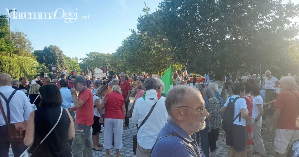 I presenti alla manifestazione di Anpi Grosseto