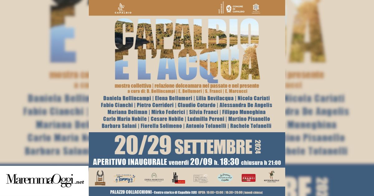 La locandina di "Capalbio e l'acqua"