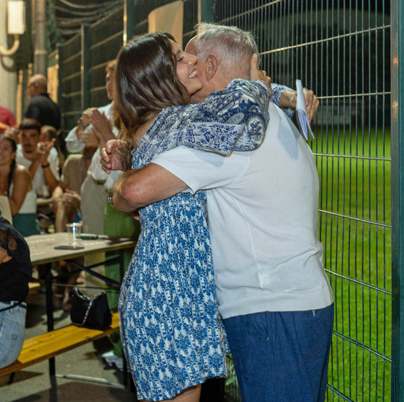 Paolo Brogelli con la nipote Caterina