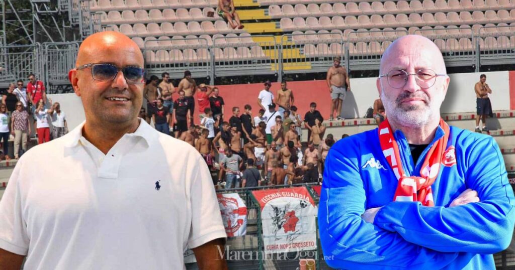 Grosseto calcio, il ds Vetrini e il tecnico Malotti