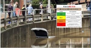 Un sottopasso allagato, l'anno scorso a Follonica, e i codici colore dell'allerta meteo