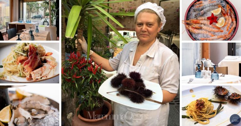 La Buca di Talamone a Grosseto: parola d'ordine freschezza. Al centro Barbara Fabbrizzi