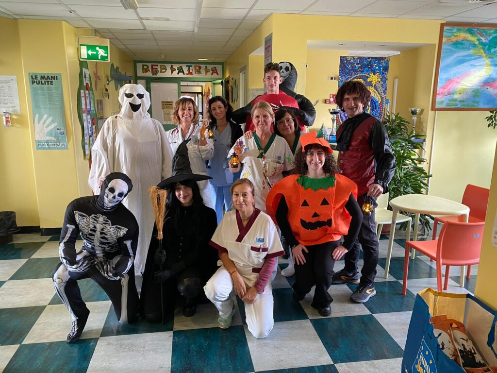 Halloween nel reparto di pediatria